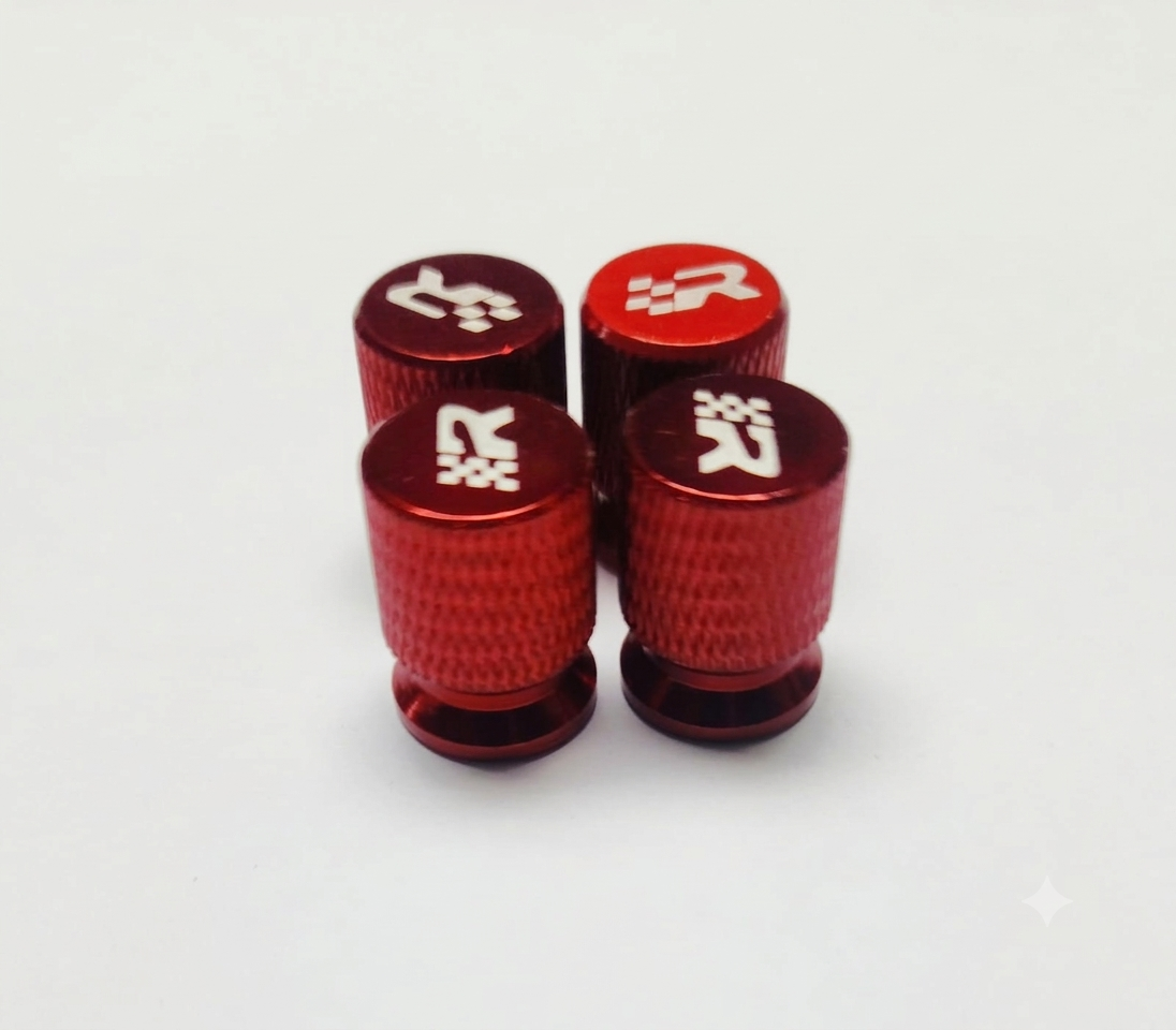 Valve Caps R-Sport Edition: Red Racing Valve Cap