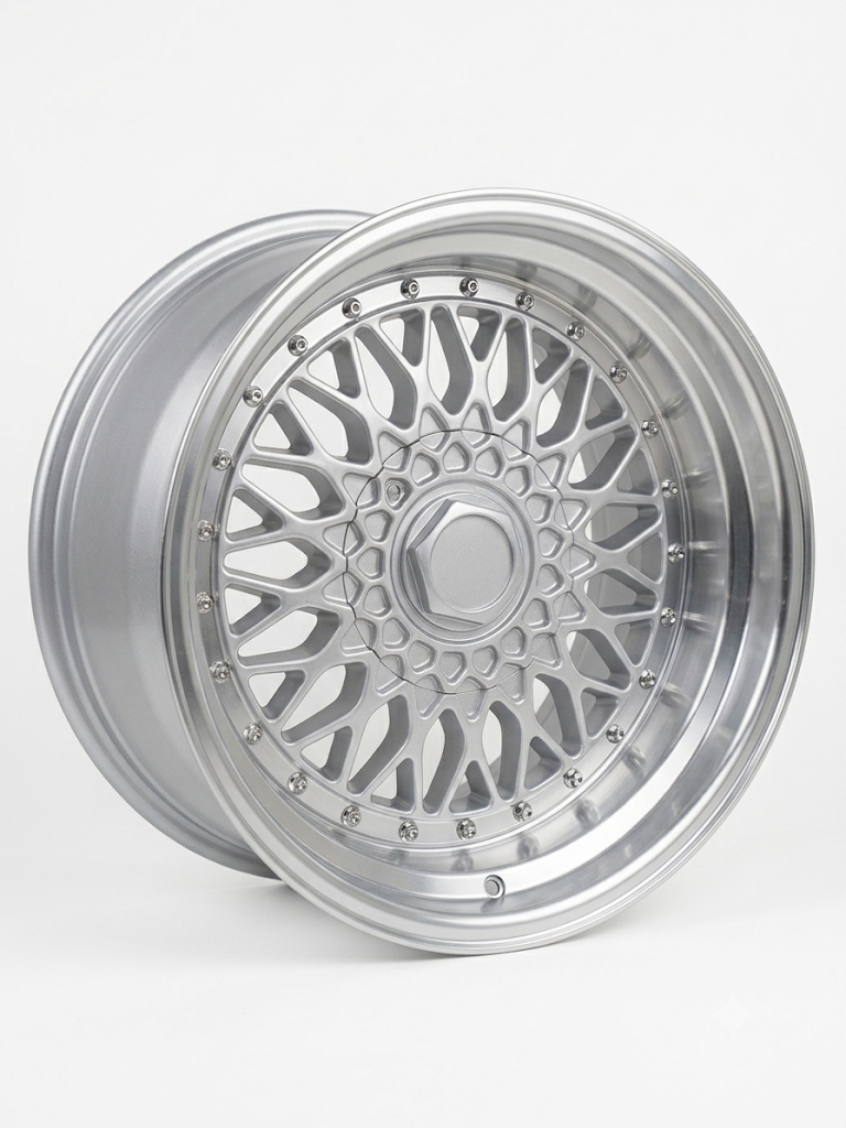 BBS RS-style mesh alloy wheel