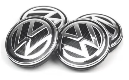 Volkswagen wheel center caps 55 mm